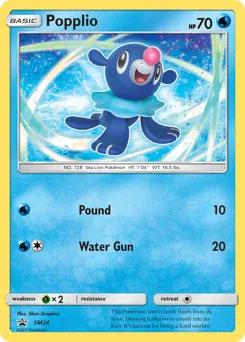 SM Black Star Promos Popplio Pokémon card